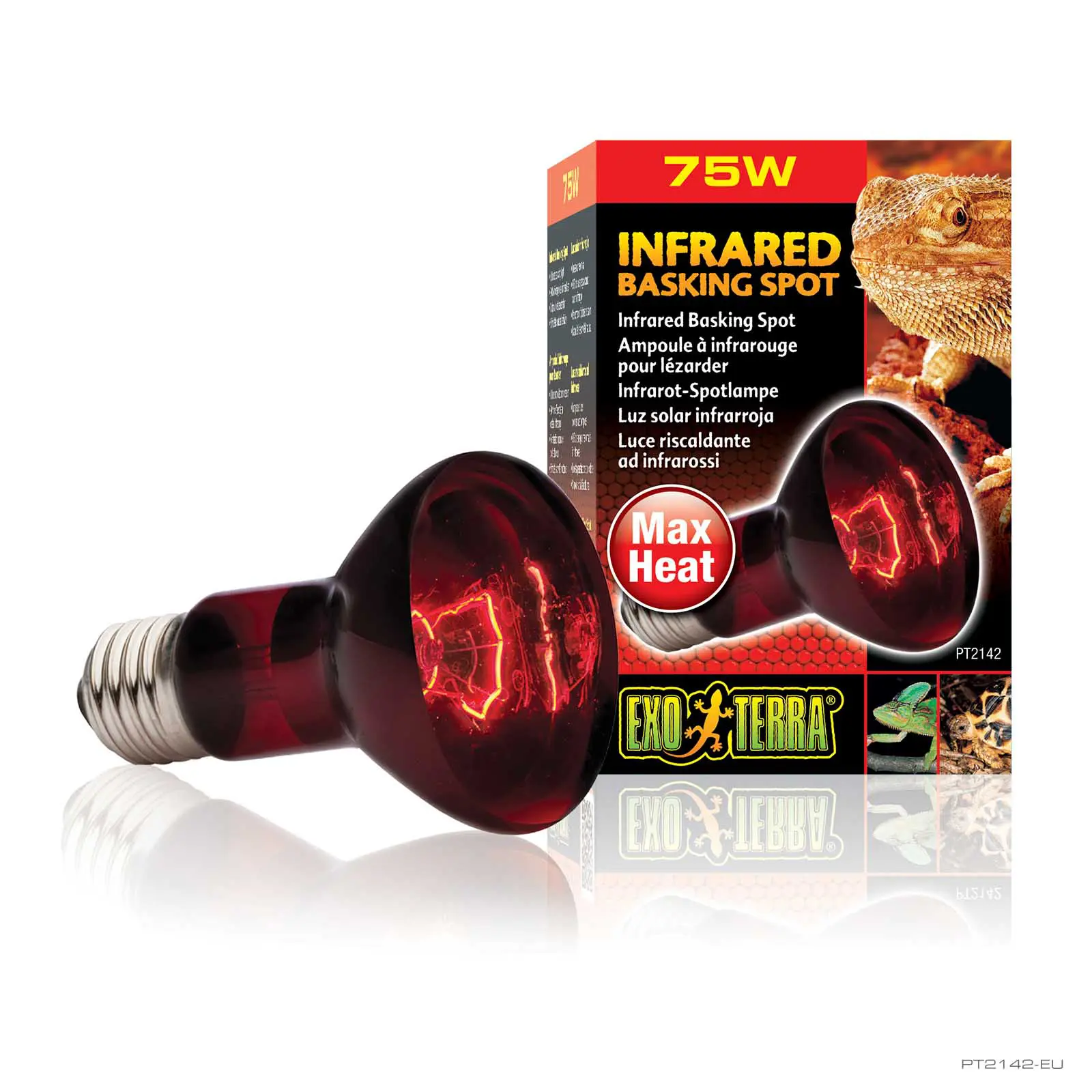 Exoterra Heat Glo Infrared Heat Lamp, 75W