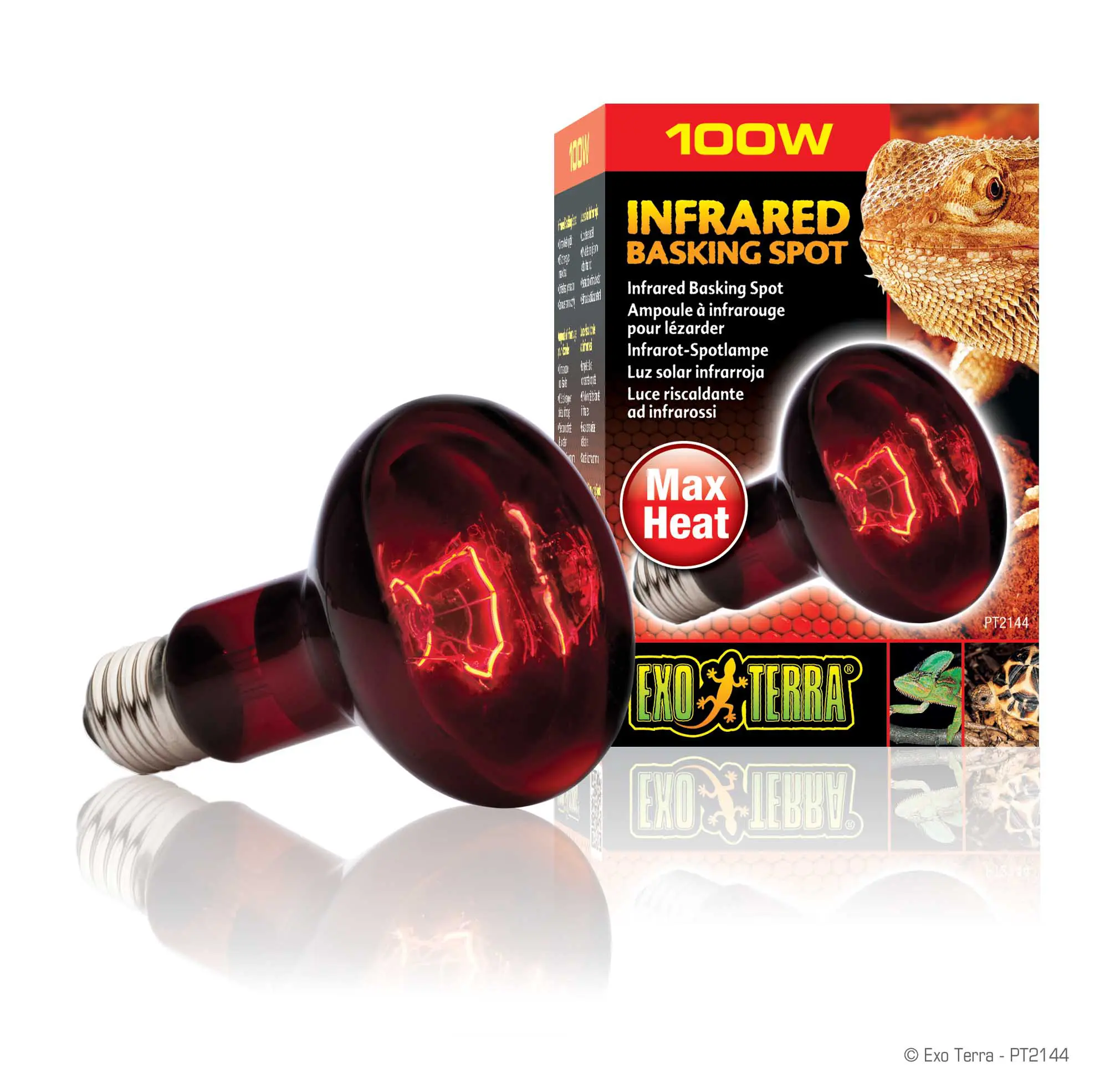 Exoterra Heat Glo Infrared Heat Lamp, 100W